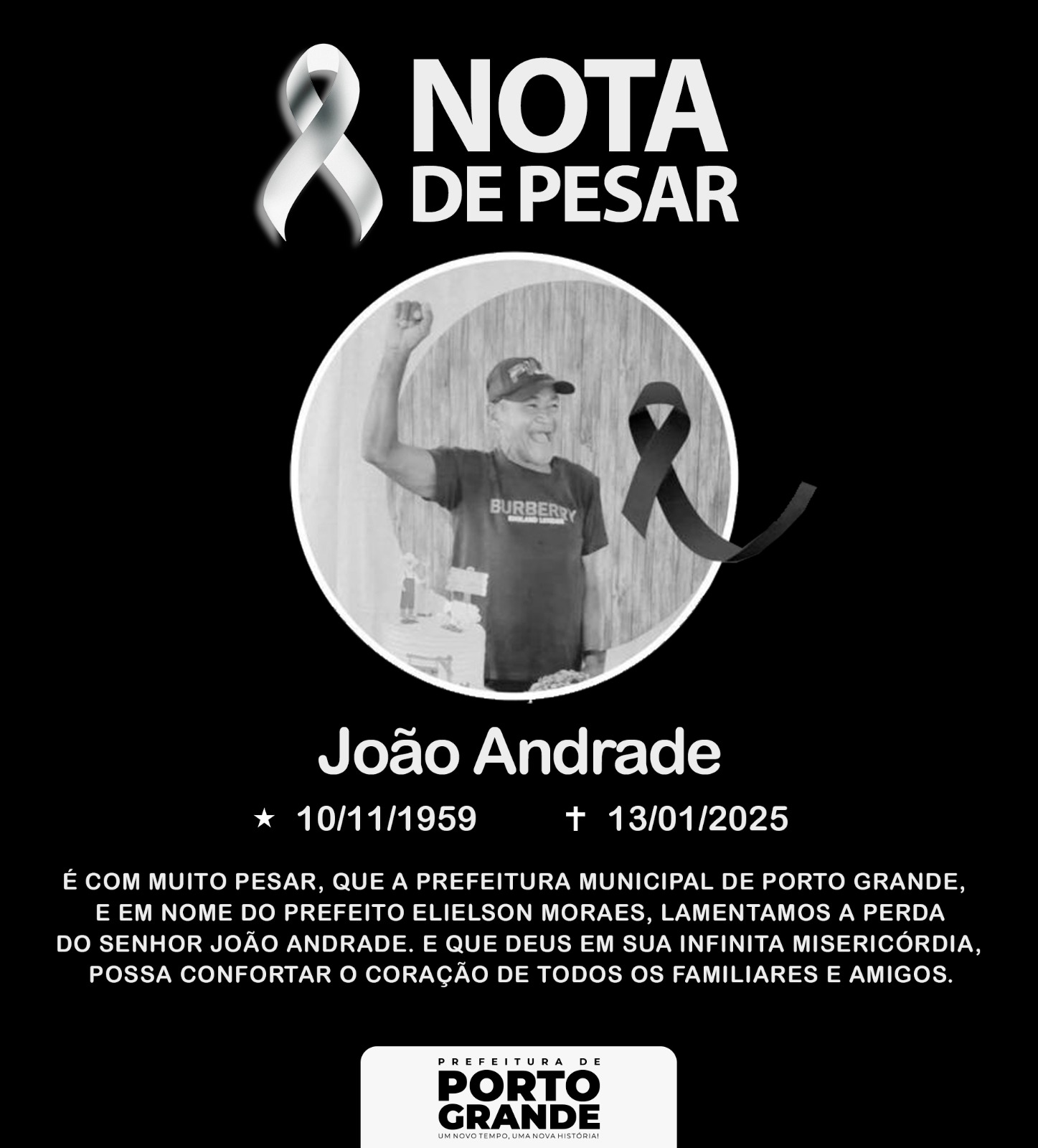 NOTA DE PESAR!